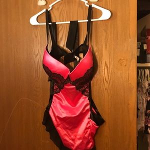 Hot pink French maid type